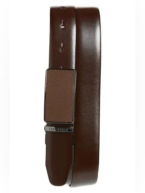 Old money classic Men's Ted Baker Brown Leather Belt 34